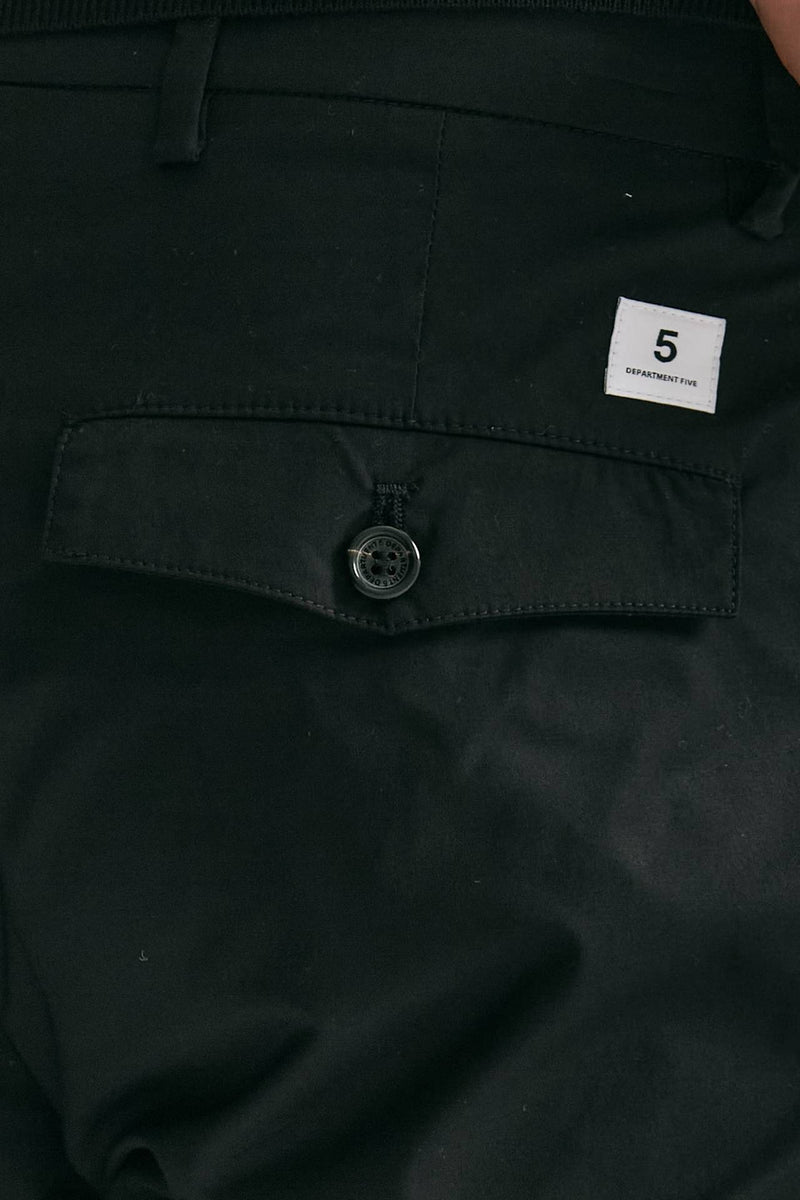 Pantalone PRINCE PENCES in cotone stretch nero men Department five - 7