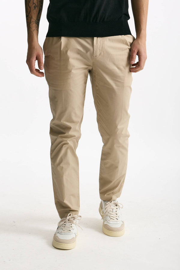 Pantalone PRINCE PENCES in cotone stretch beige men Department five
