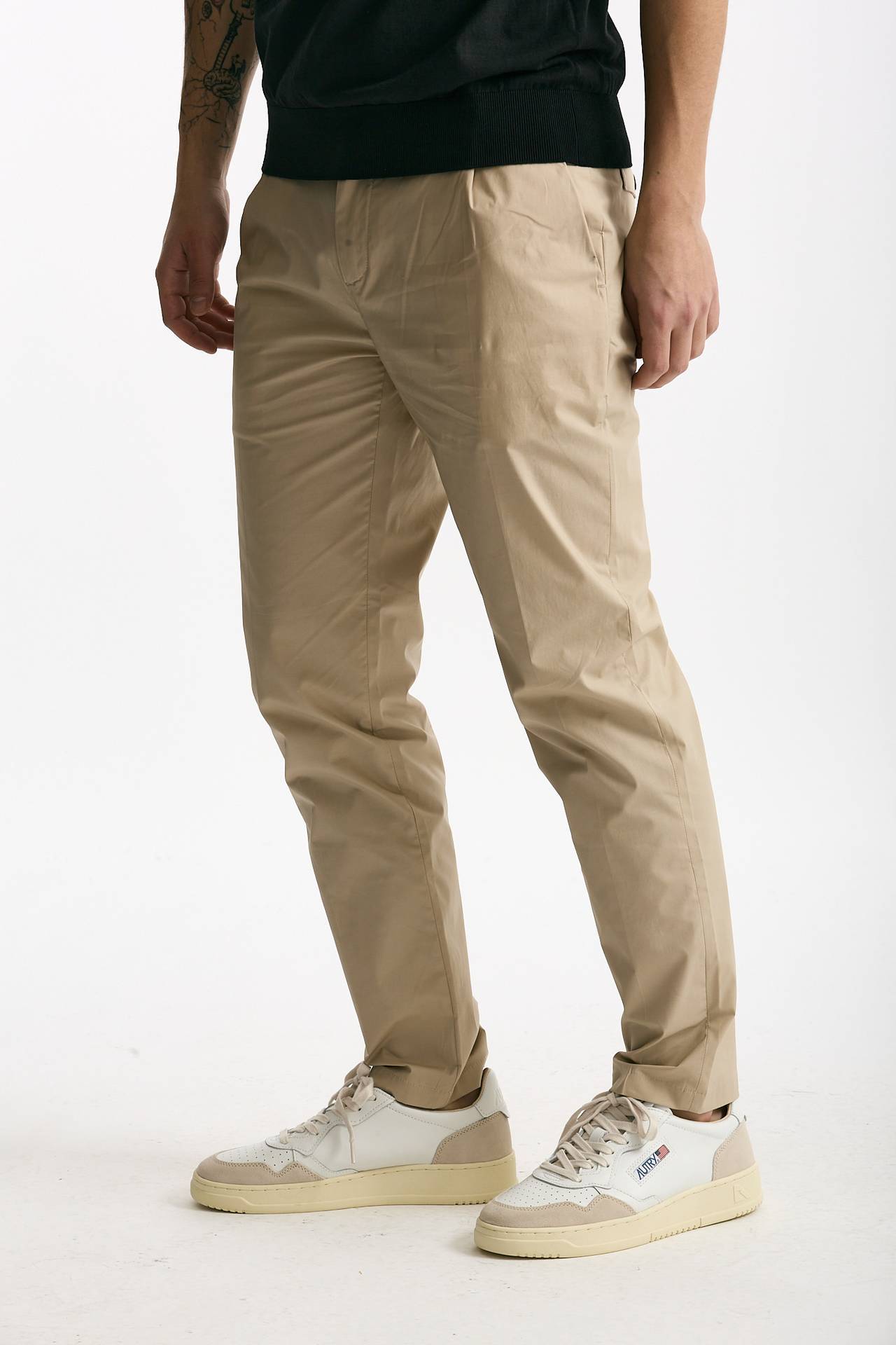 Pantalone PRINCE PENCES in cotone stretch beige men Department five - 4
