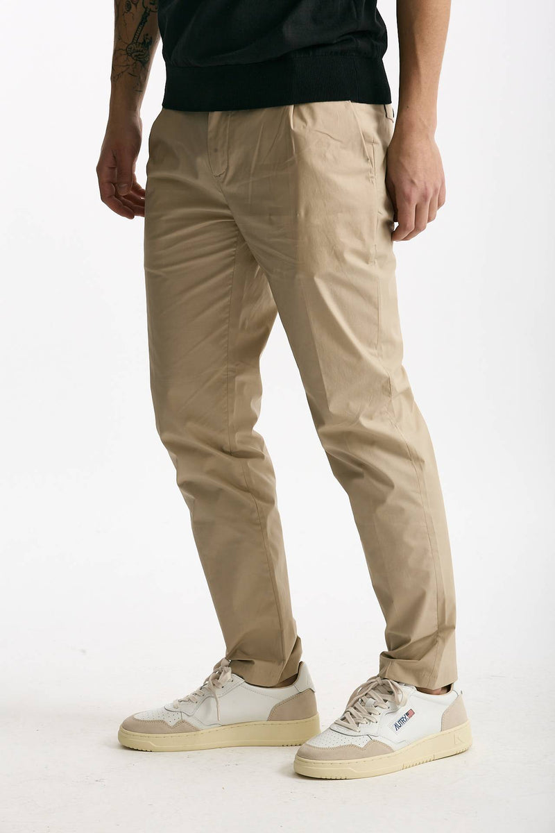 Pantalone PRINCE PENCES in cotone stretch beige men Department five - 4