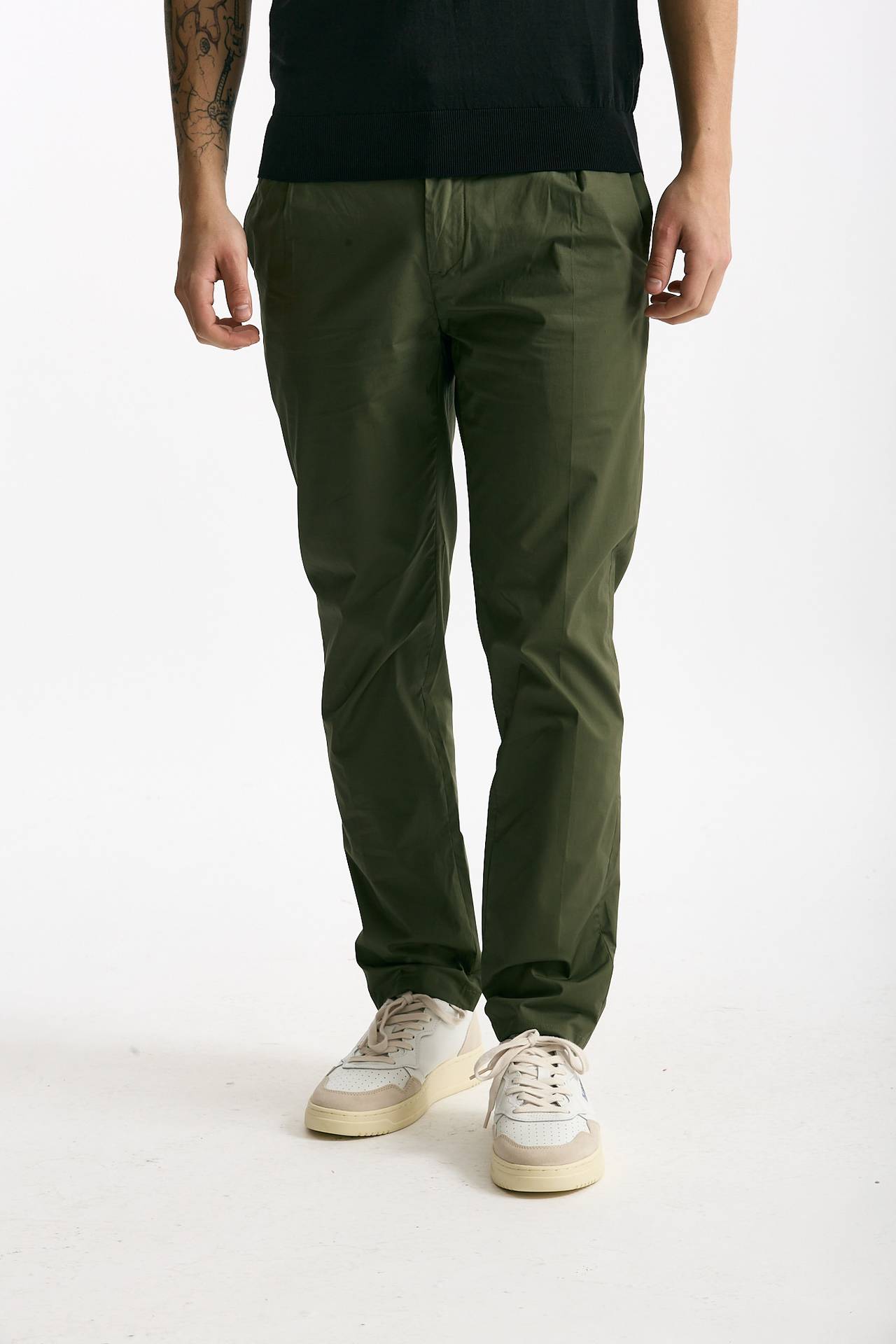 Pantalone PRINCE PENCES in cotone stretch verde men Department five - 1