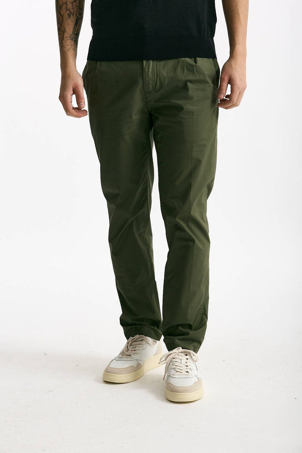 Pantalone PRINCE PENCES in cotone stretch verde men Department five