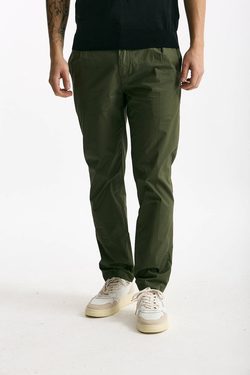 Pantalone PRINCE PENCES in cotone stretch verde men Department five - 1