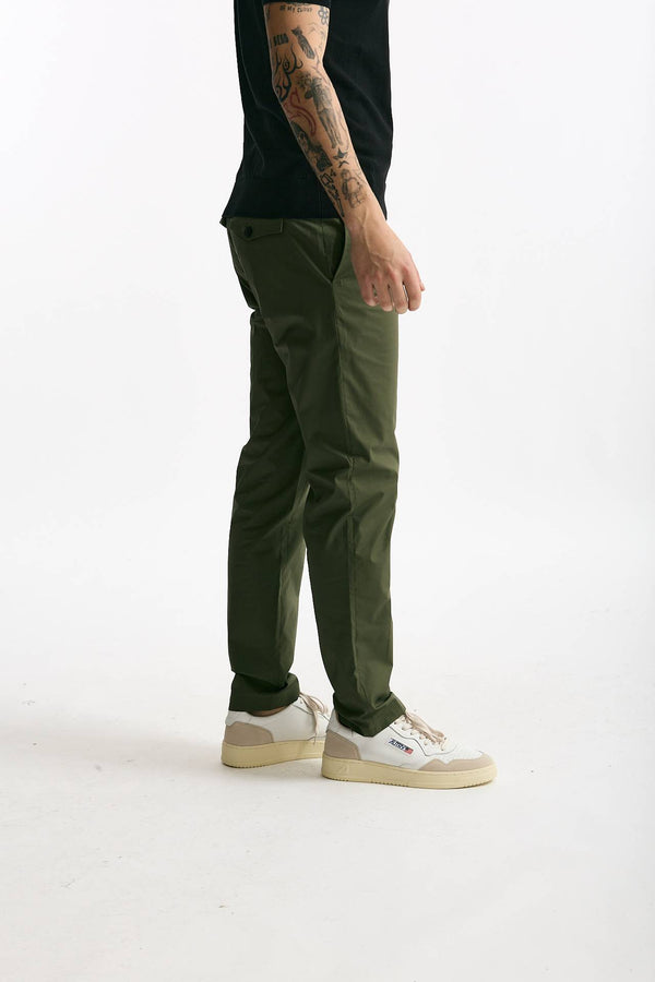 Pantalone PRINCE PENCES in cotone stretch verde men Department five