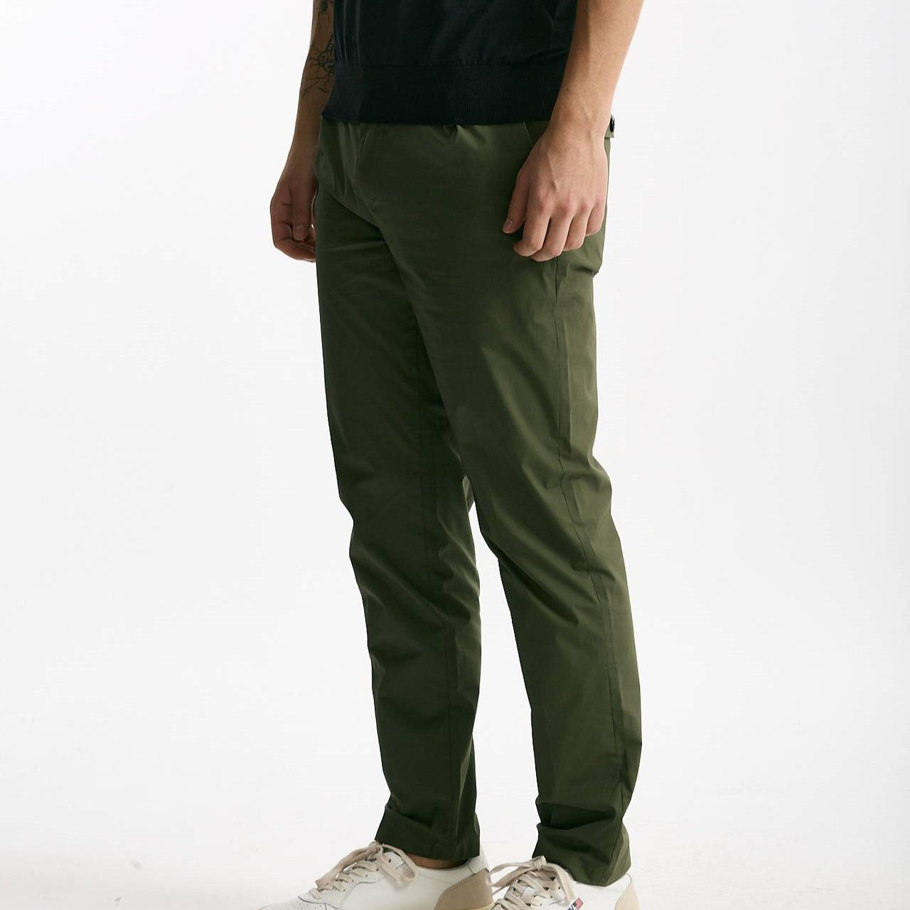 Pantalone PRINCE PENCES in cotone stretch verde men Department five - 8