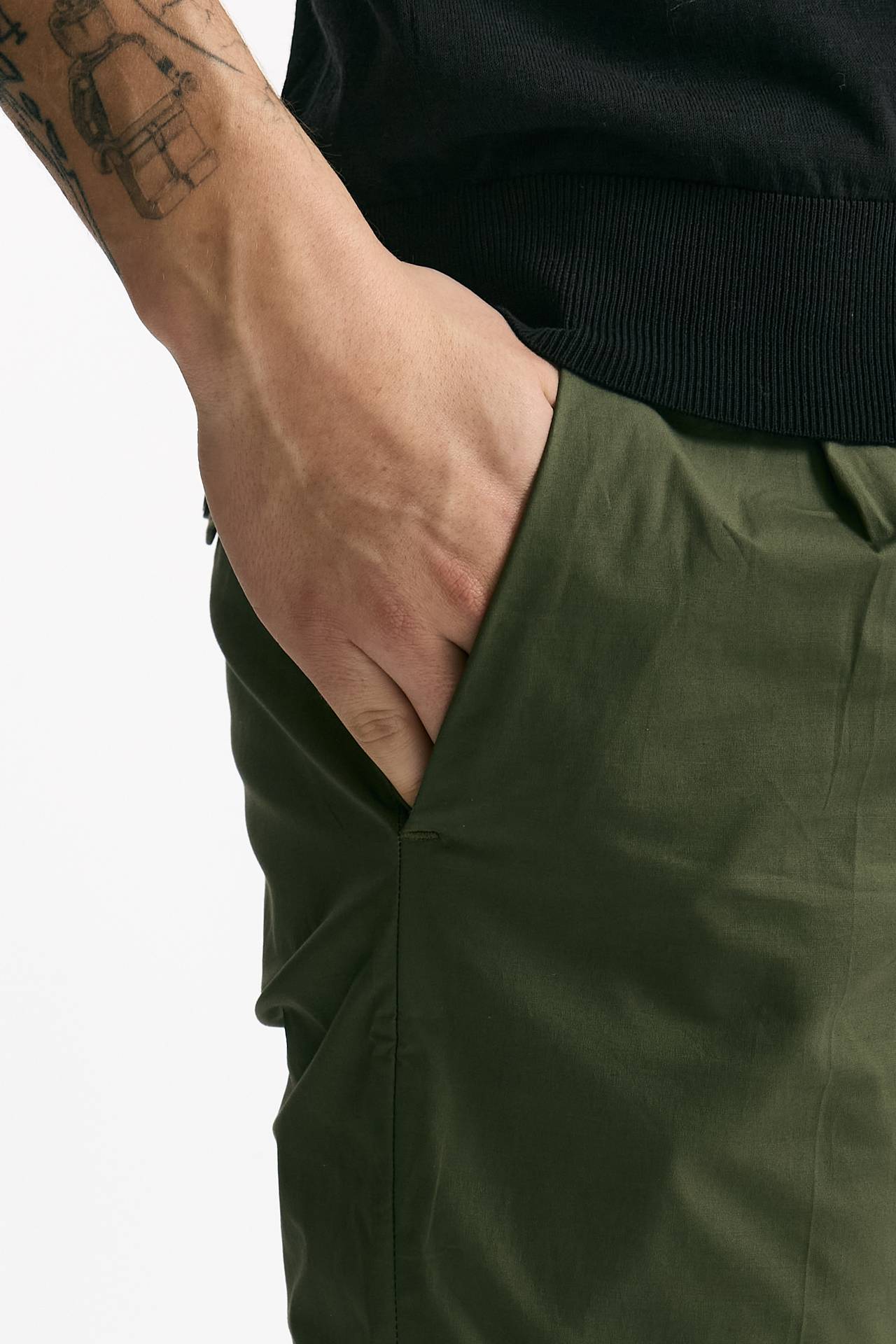 Pantalone PRINCE PENCES in cotone stretch verde men Department five - 5