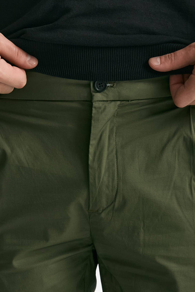 Pantalone PRINCE PENCES in cotone stretch verde men Department five - 6