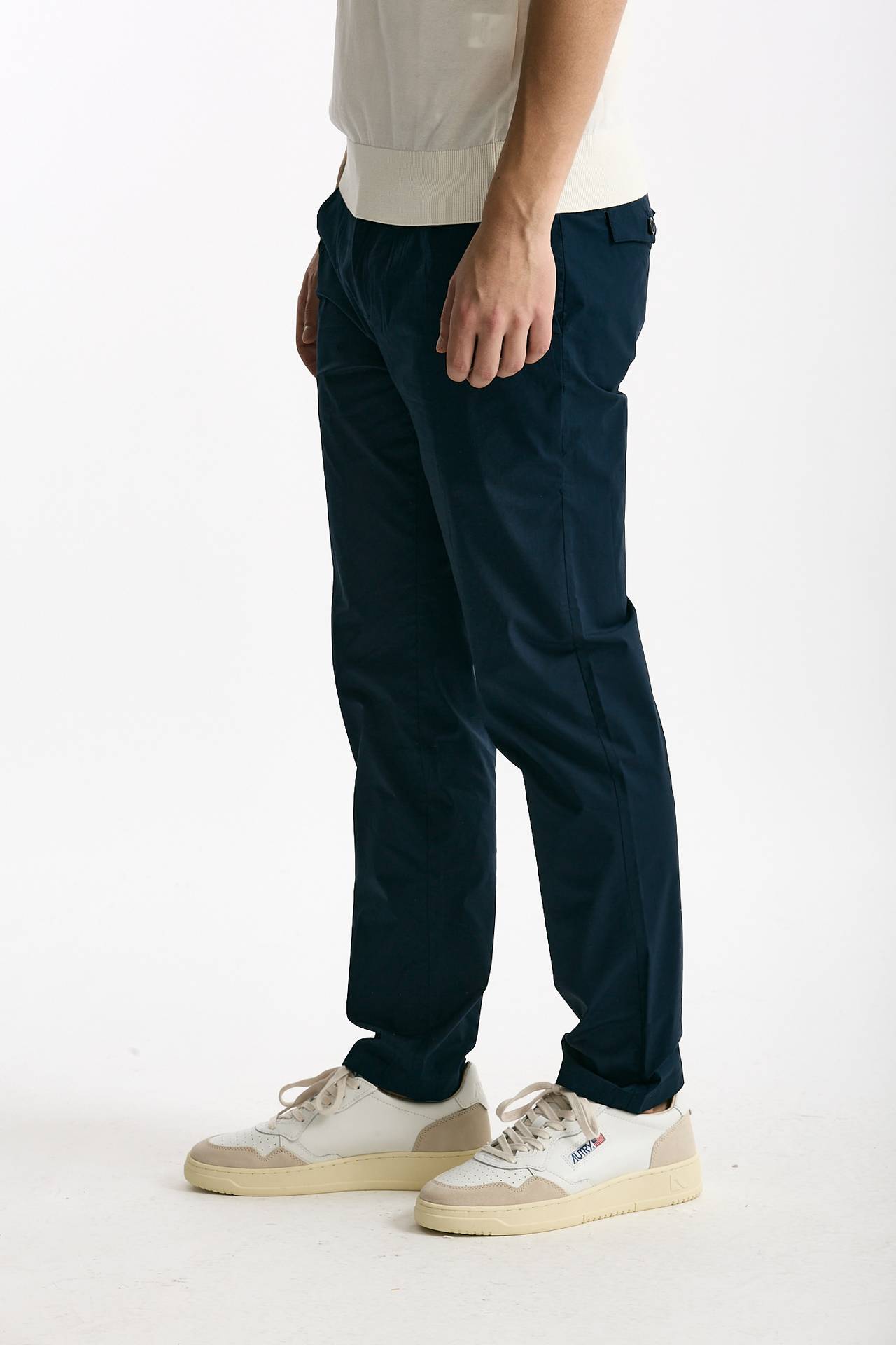 Pantalone PRINCE PENCES in cotone stretch blu men Department five - 4