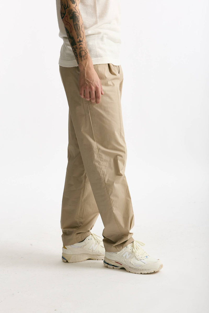 Pantalone GIN in cotone e lino stretch beige men Department five - 3