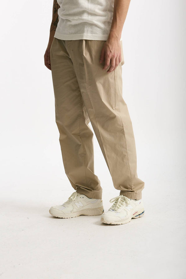 Pantalone GIN in cotone e lino stretch beige men Department five