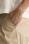 Pantalone GIN in cotone e lino stretch beige men Department five - 5