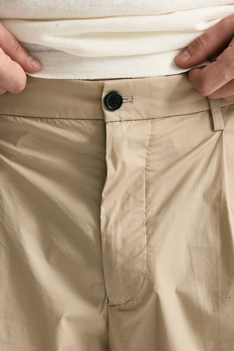 Pantalone GIN in cotone e lino stretch beige men Department five - 6