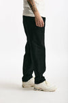 Pantalone GIN in cotone e lino stretch nero men Department five - 3