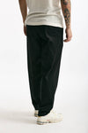 Pantalone GIN in cotone e lino stretch nero men Department five - 4