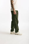 Pantalone GIN in cotone e lino stretch verde men Department five - 3
