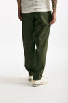 Pantalone GIN in cotone e lino stretch verde men Department five - 4