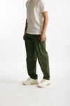 Pantalone GIN in cotone e lino stretch verde men Department five - 5