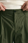 Pantalone GIN in cotone e lino stretch verde men Department five - 7