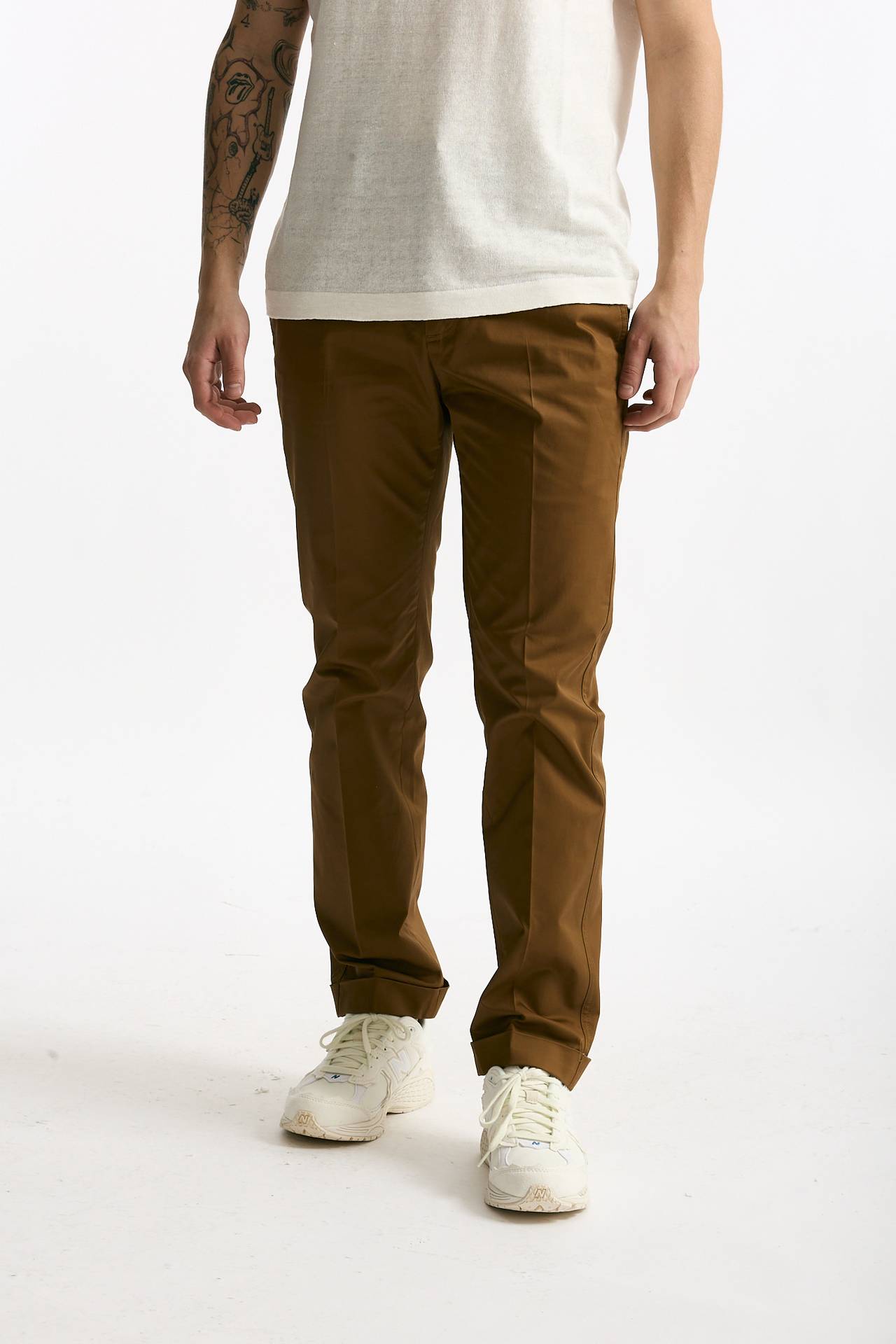 Pantalone DESTINAY in cotone stretch bruciato men Department five - 1
