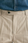 Pantalone RUSHEN in cotone e lino stretch beige men Department five - 5