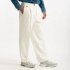 Pantalone RUSHEN in cotone e lino stretch bianco men Department five - 8