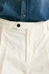 Pantalone RUSHEN in cotone e lino stretch bianco men Department five - 6