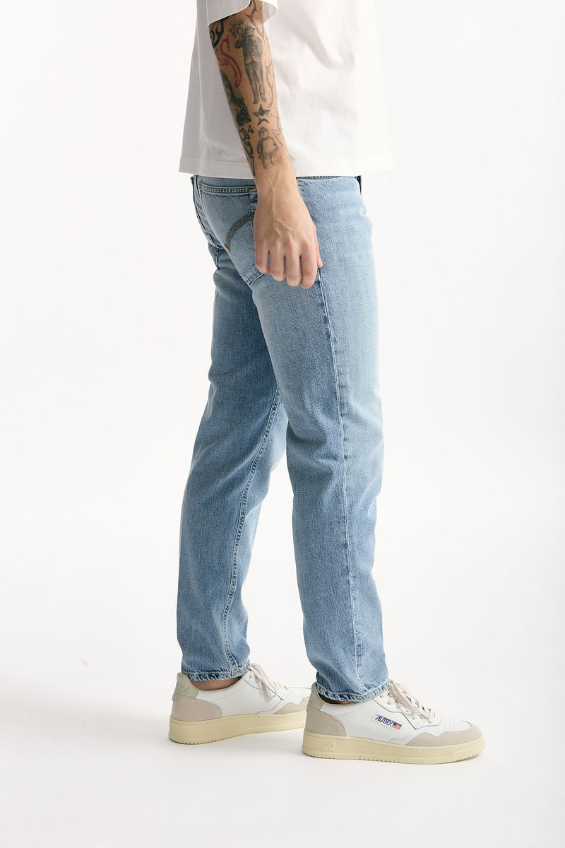 Jeans BRIGHTON cotone fermo lavaggio chiaro men Dondup - 3