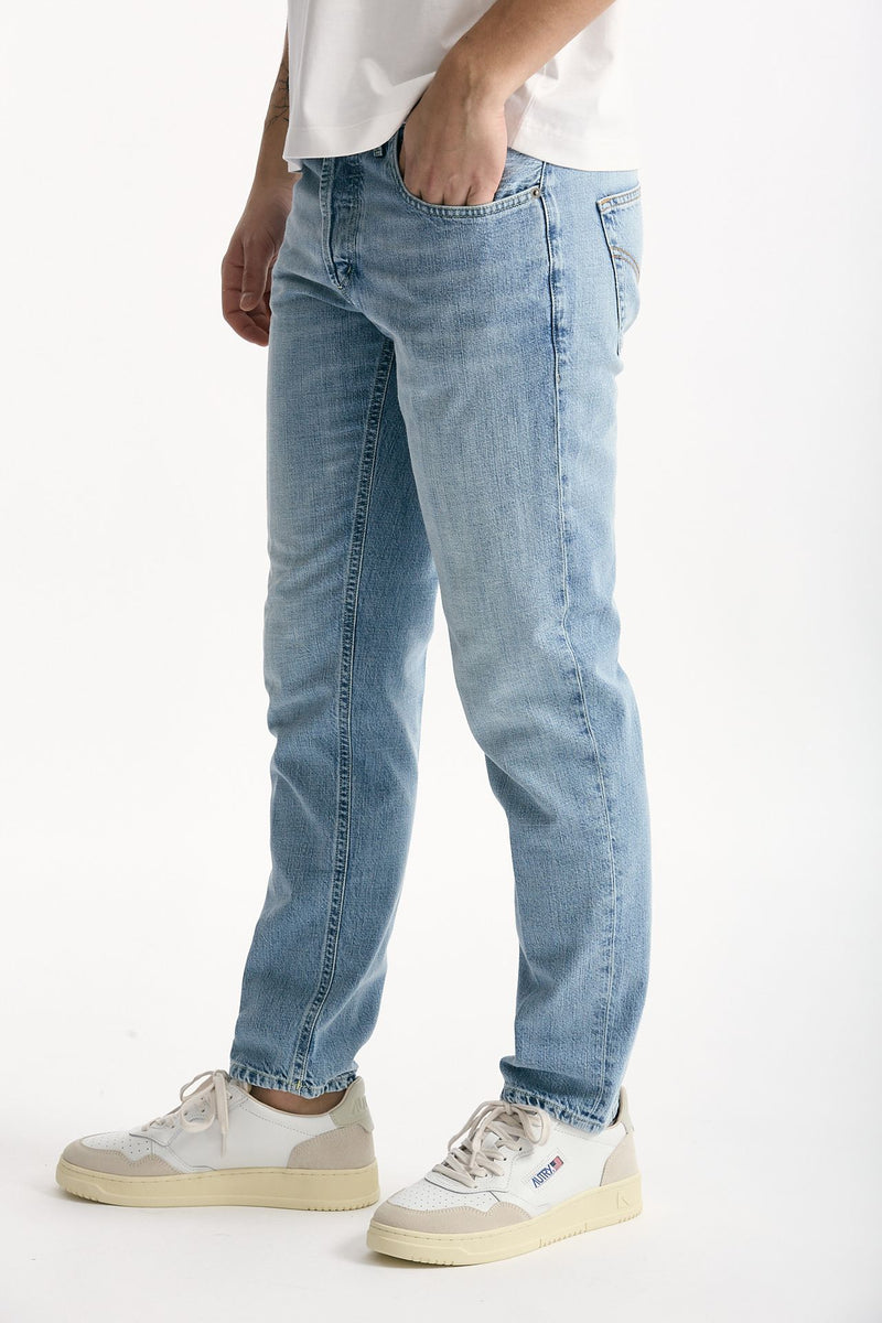 Jeans BRIGHTON cotone fermo lavaggio chiaro men Dondup - 1