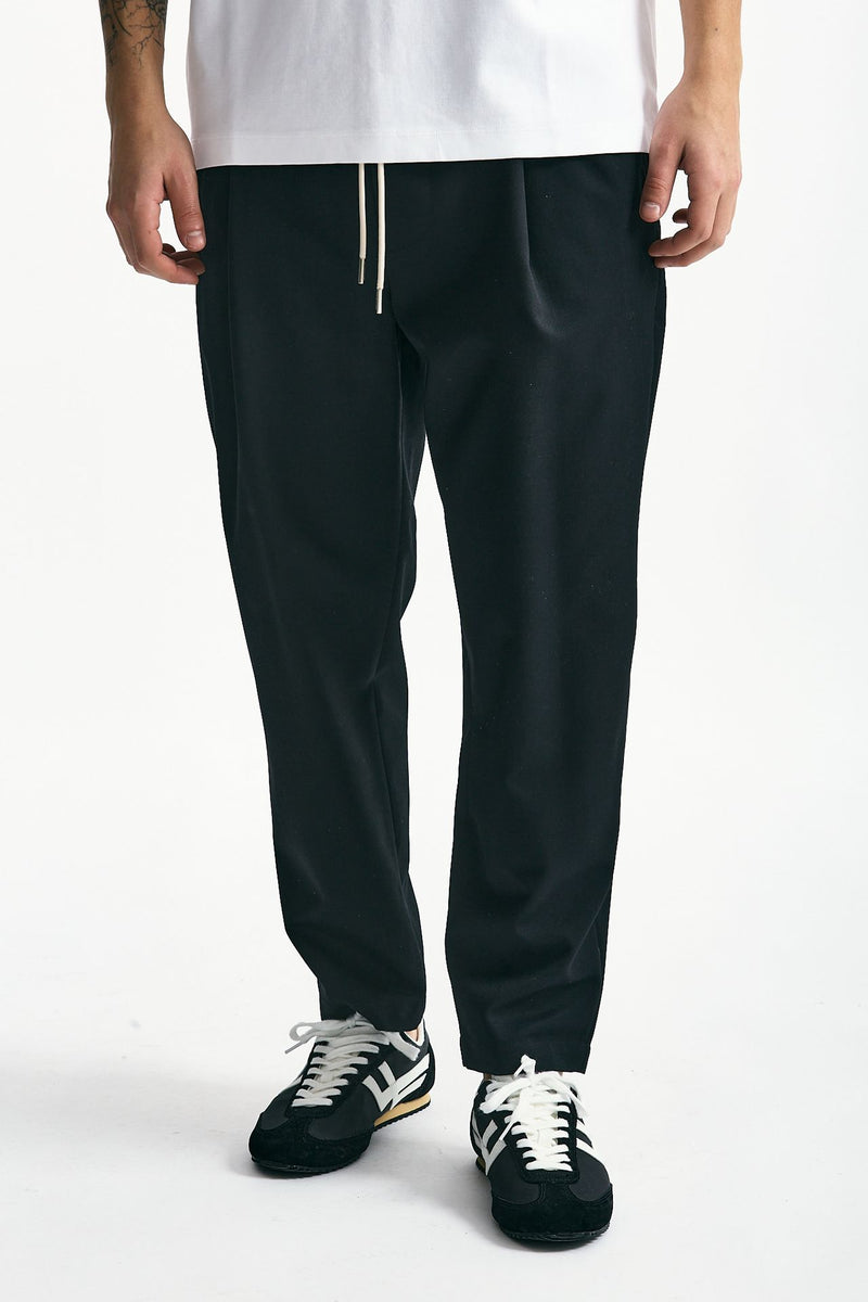Pantalone in misto lana nero men Drôle de monsieur - 1