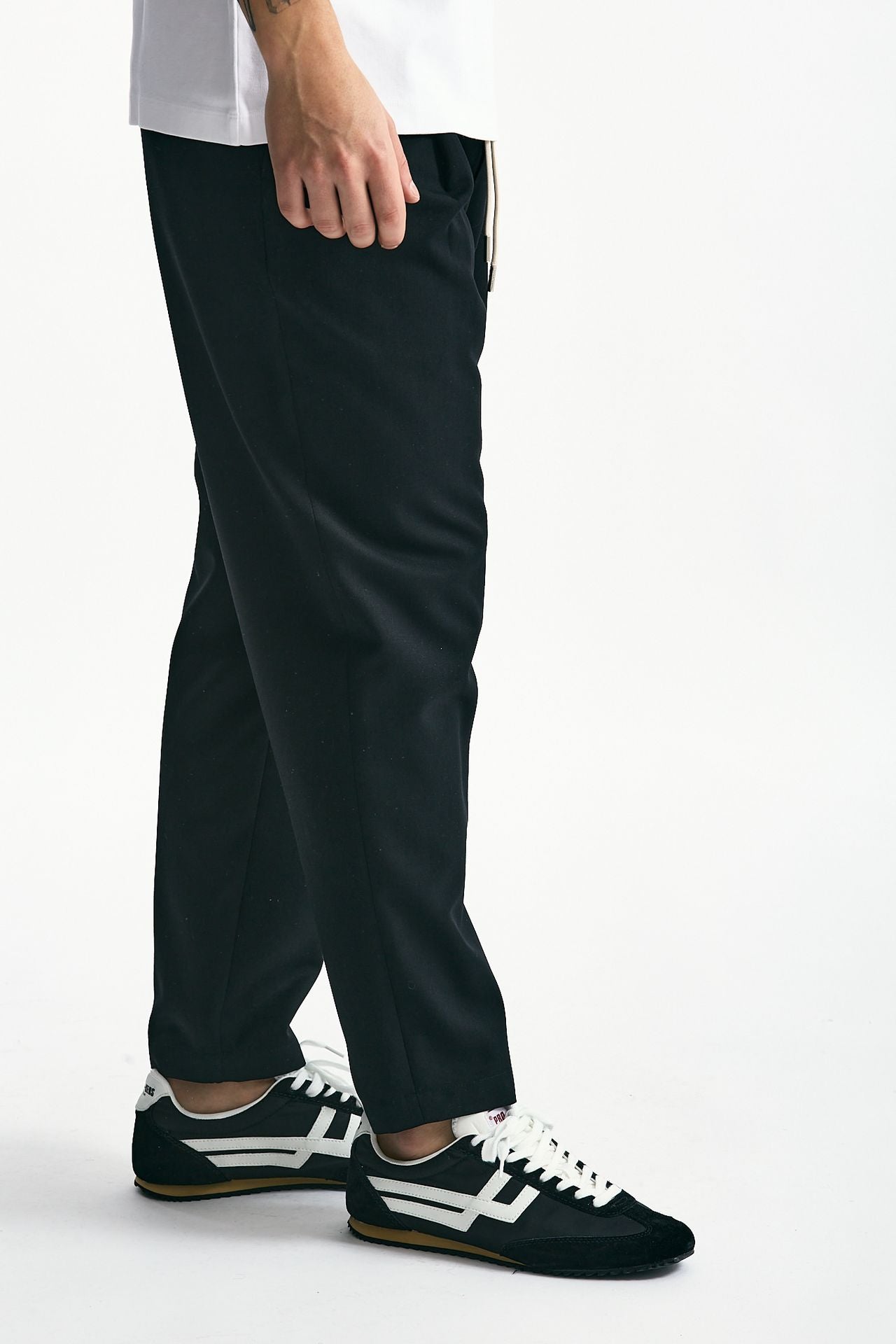Pantalone in misto lana nero men Drôle de monsieur - 2