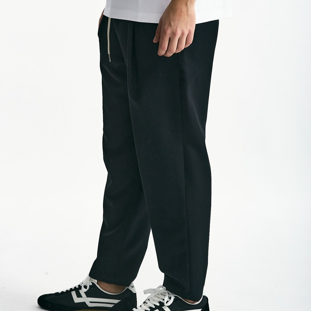 Pantalone in misto lana nero men Drôle de monsieur - 8