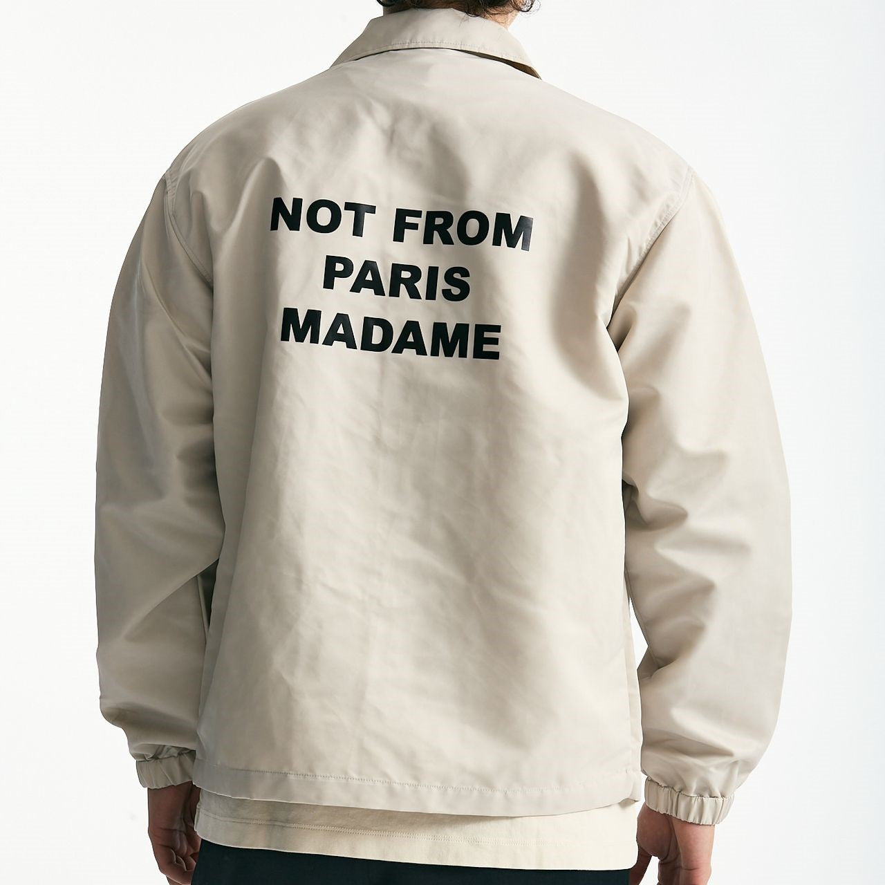 Giacca in nylon panna men Drôle de monsieur - 9