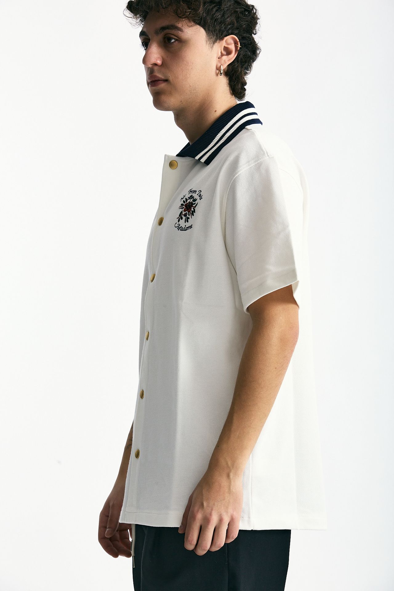 Polo in cotone piquet bianco men Drôle de monsieur - 4