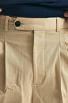 Pantalone in cotone beige men Drôle de monsieur - 5