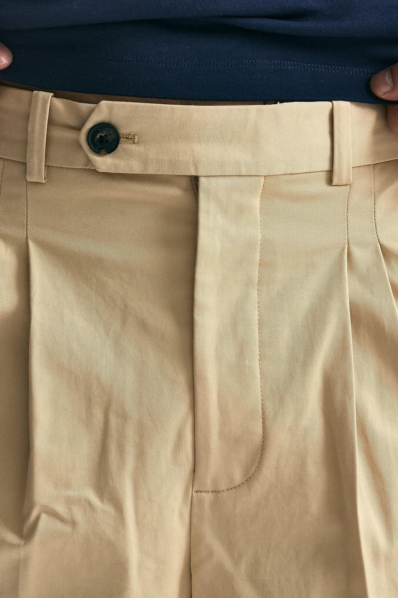 Pantalone in cotone beige men Drôle de monsieur - 5