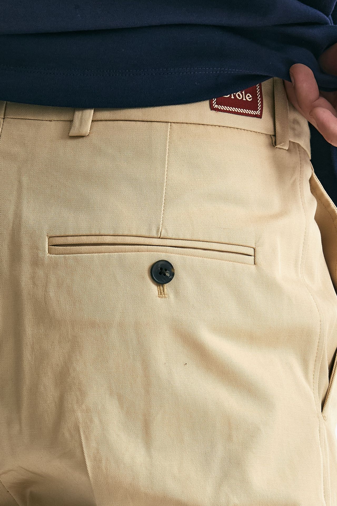 Pantalone in cotone beige men Drôle de monsieur - 6