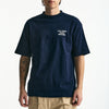 T-shirt in cotone blu con stampa men Drôle de monsieur - 6