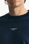 T-shirt in cotone blu logo men Drôle de monsieur - 6