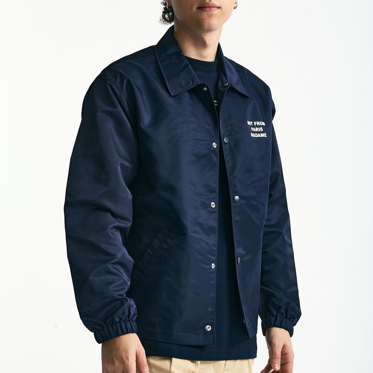 Giubbino in nylon blu men Drôle de monsieur - 8