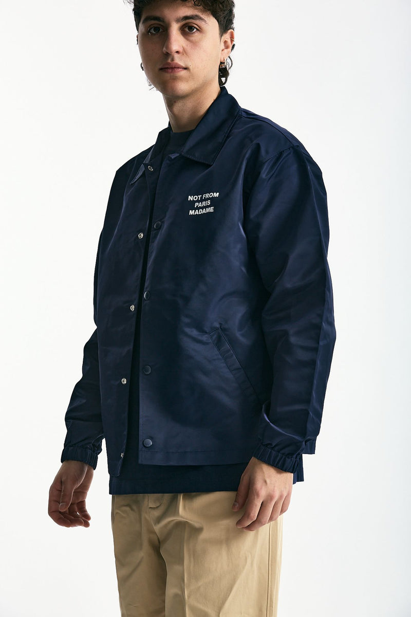 Giubbino in nylon blu men Drôle de monsieur - 4