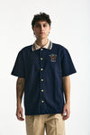 Polo in cotone piquet blu men Drôle de monsieur - 3