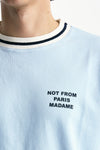 T-shirt in cotone azzurro men Drôle de monsieur - 5