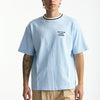 T-shirt in cotone azzurro men Drôle de monsieur - 6