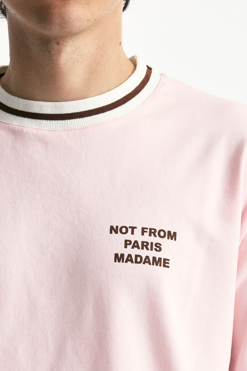 T-shirt in cotone rosa men Drôle de monsieur - 5