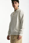Felpa polo in cotone grigio men Drôle de monsieur - 4