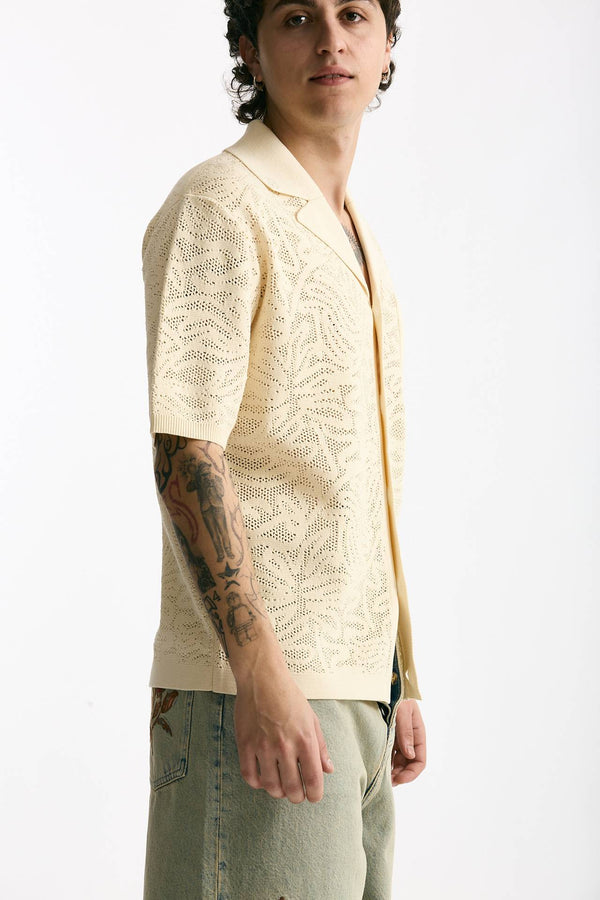 Polo camicia in cotone panna men Drôle de monsieur