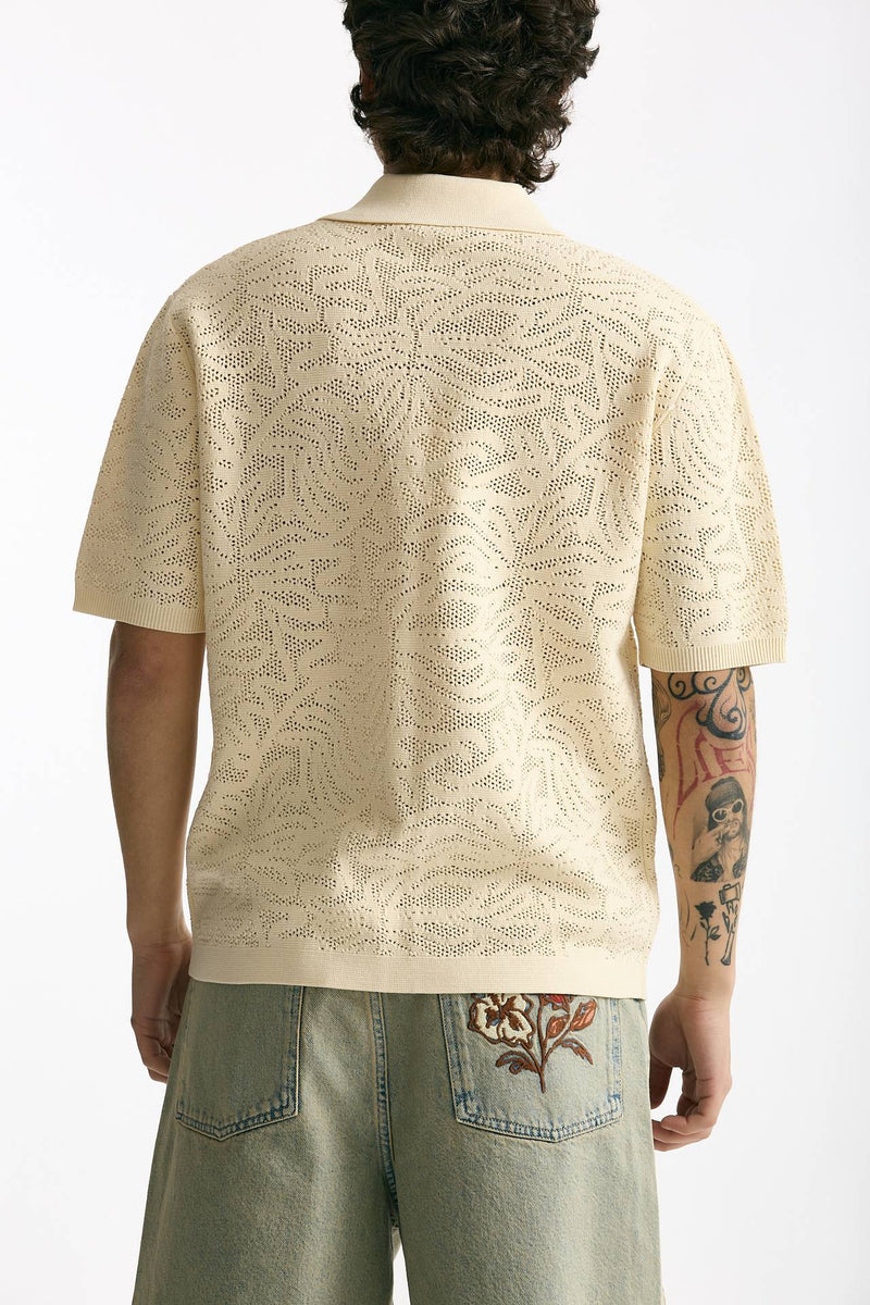 Polo camicia in cotone panna men Drôle de monsieur - 3