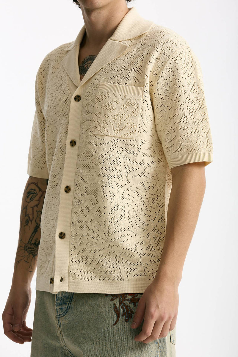 Polo camicia in cotone panna men Drôle de monsieur - 1