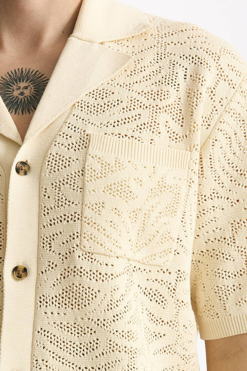 Polo camicia in cotone panna men Drôle de monsieur - 5