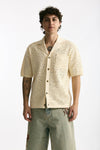 Polo camicia in cotone panna men Drôle de monsieur - 4